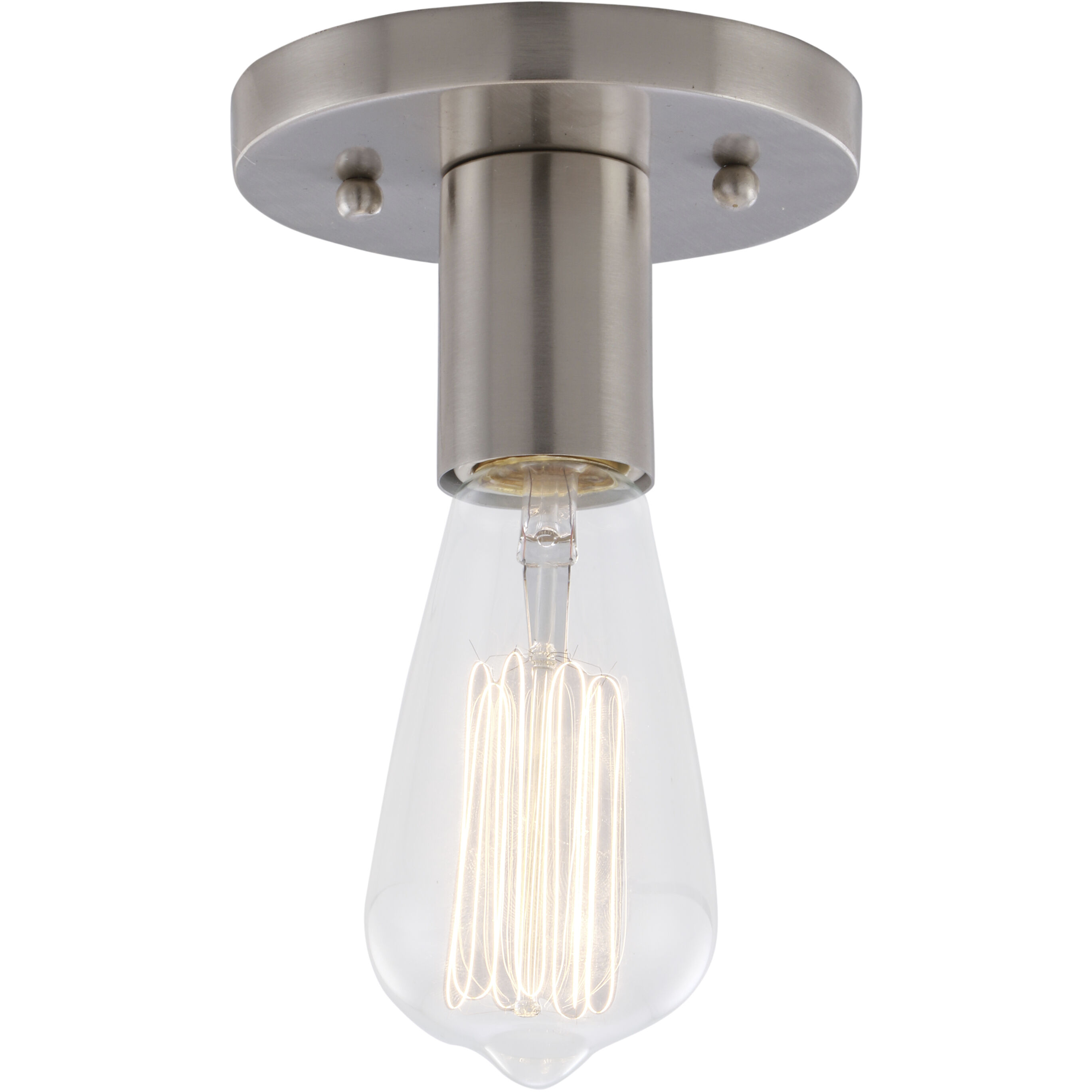 Auralume Karima 1 Light 4.63 inch Brushed Satin Nickel Flush Mount Ceiling Light