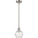 Ballston Small Deco Swirl LED 6 inch Brushed Satin Nickel Pendant Ceiling Light, Ballston