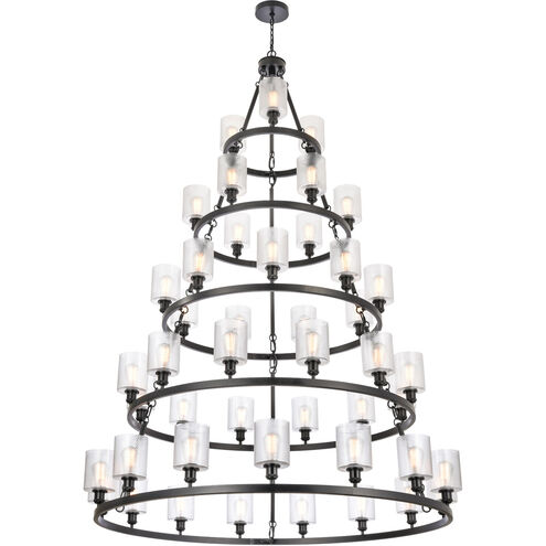 Ballston Saloon LED 60 inch Matte Black Chandelier Ceiling Light