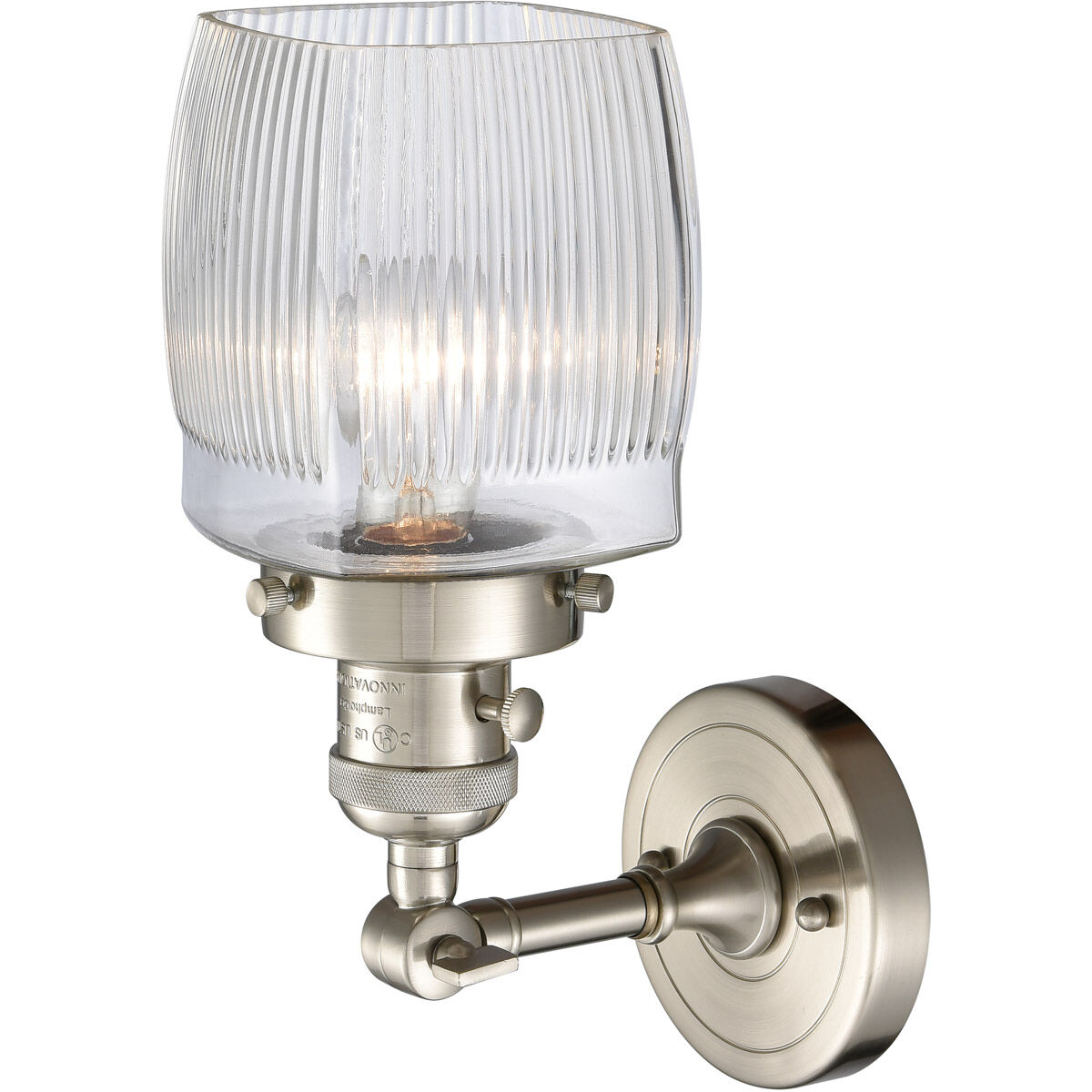 Franklin Restoration Colton LED 6 inch Brushed Satin Nickel Sconce Wall Light, Franklin Restoration