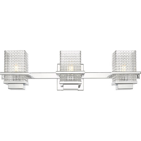 Wellfleet 3 Light 24 inch Polished Chrome Bath Vanity Light Wall Light in Incandescent