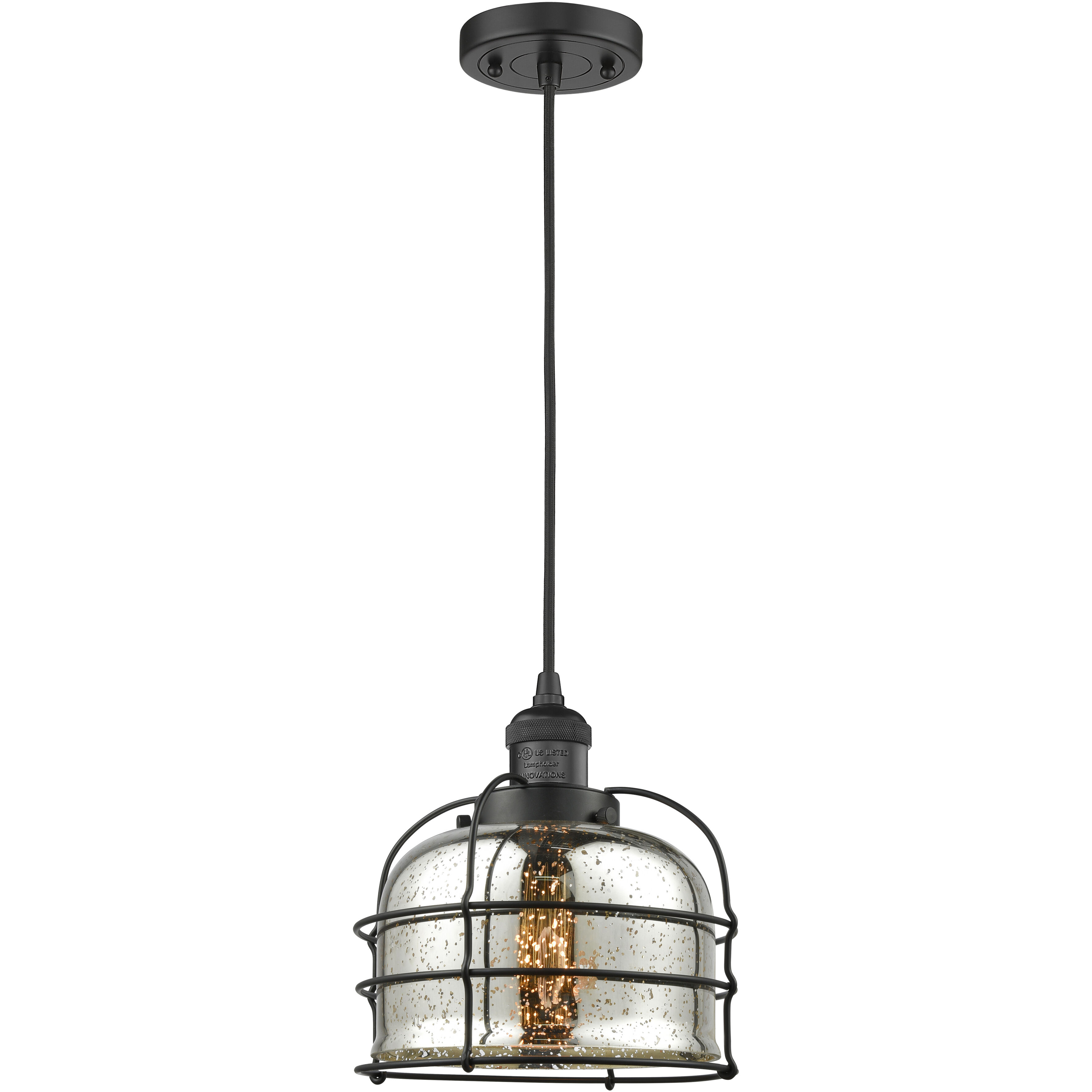 Franklin Restoration Bell Cage 1 Light 9.00 inch Mini Pendant