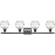 Ballston Small Deco Swirl LED 36 inch Matte Black Bath Vanity Light Wall Light, Ballston