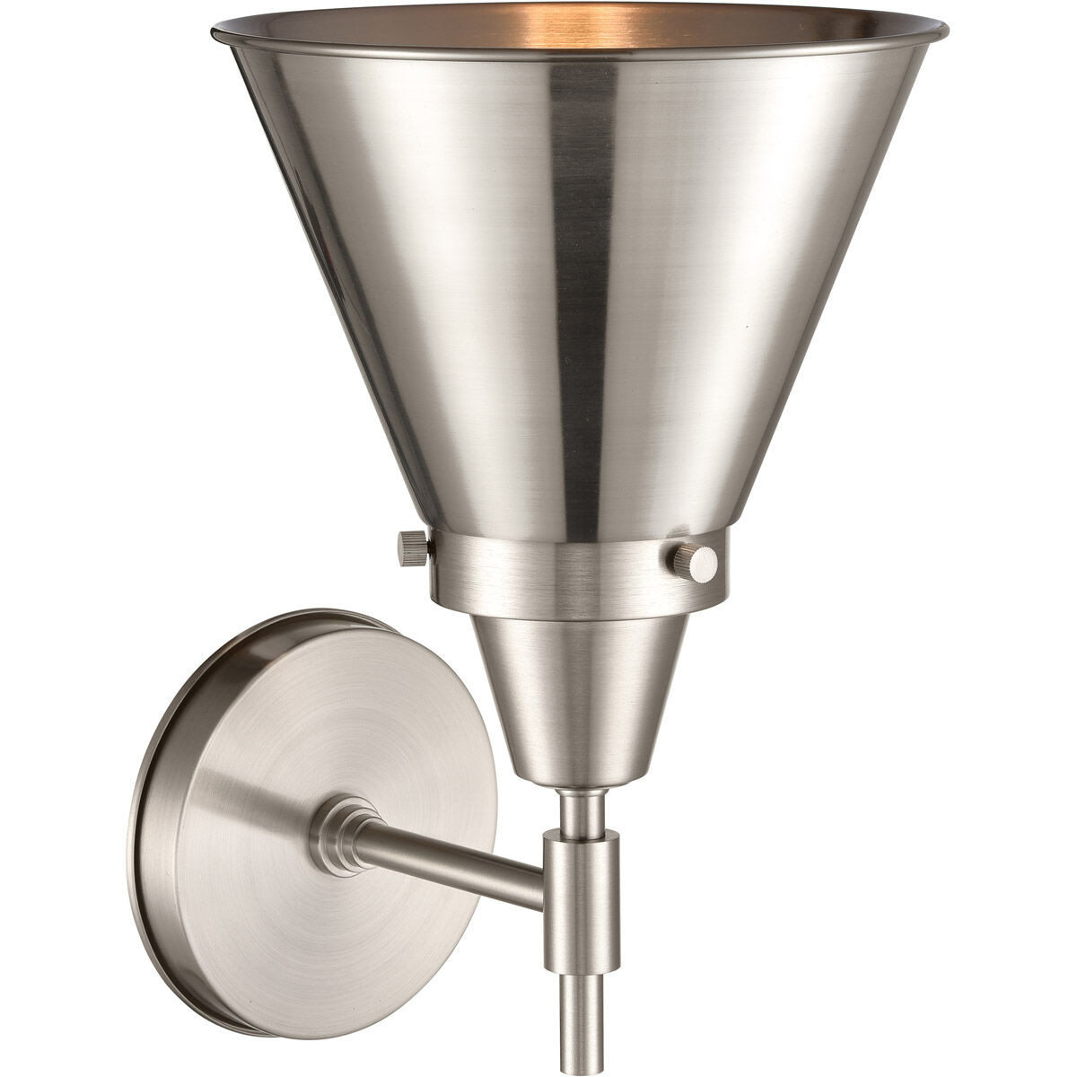 Caden LED 8 inch Satin Nickel Sconce Wall Light