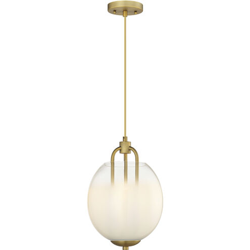 Fall Brook 3 Light 9.88 inch Brushed Brass Pendant Ceiling Light