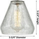 Ballston Conesus LED 6 inch Polished Chrome Pendant Ceiling Light, Ballston