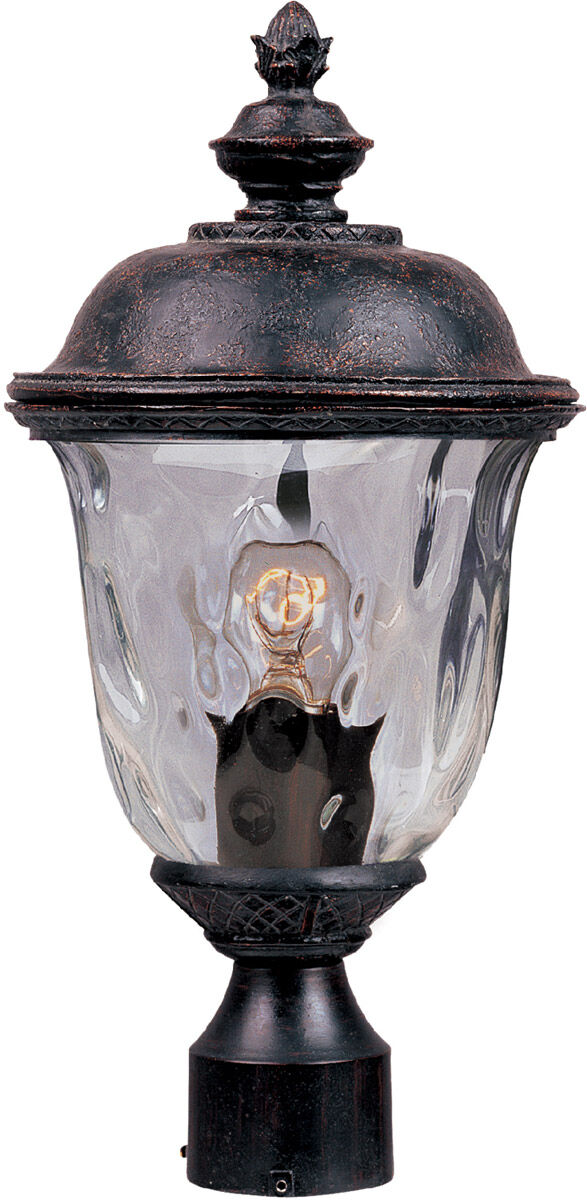 Carriage House DC 1 Light 20 inch Oriental Bronze Outdoor Pole/Post Lantern