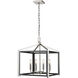 Wiscoy 4 Light 16 inch Black Polished Nickel Pendant Ceiling Light