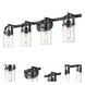Pilaster LED 34.88 inch Matte Black Bath Vanity Light Wall Light