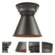 Aditi Appalachian 1 Light 8 inch Oil Rubbed Bronze Flush Mount Ceiling Light, Aditi