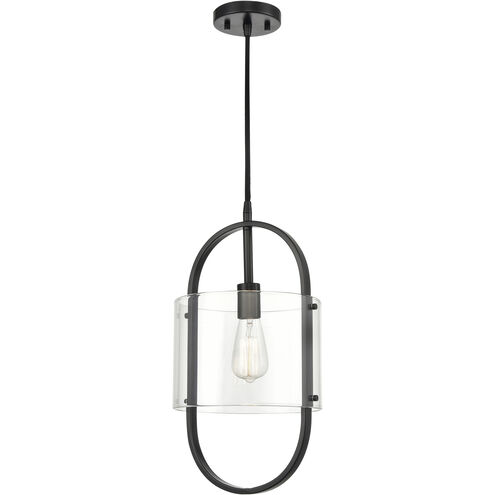 Pelham LED 9.5 inch Matte Black Mini Pendant Ceiling Light