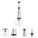 Beacon 1 Light 15.75 inch Matte Black Pendant Ceiling Light
