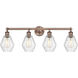 Cindyrella 4 Light 33 inch Antique Copper Bath Vanity Light Wall Light in Seedy