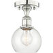 Athens 1 Light 6 inch Polished Nickel Semi-Flush Mount Ceiling Light