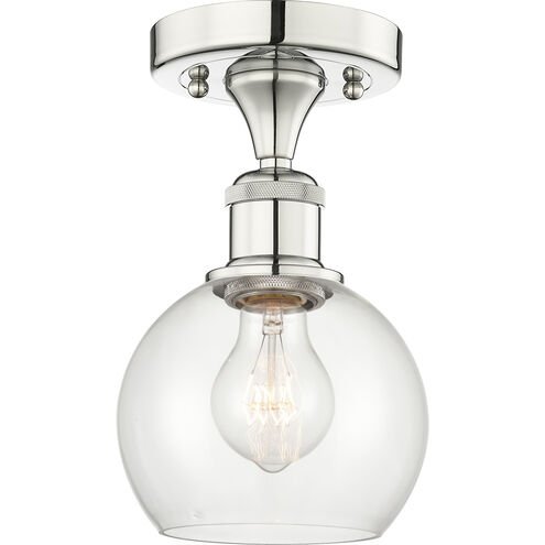 Athens 1 Light 6 inch Polished Nickel Semi-Flush Mount Ceiling Light
