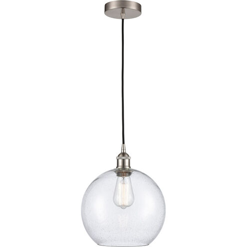 Edison Athens 1 Light 10 inch Brushed Satin Nickel Mini Pendant Ceiling Light