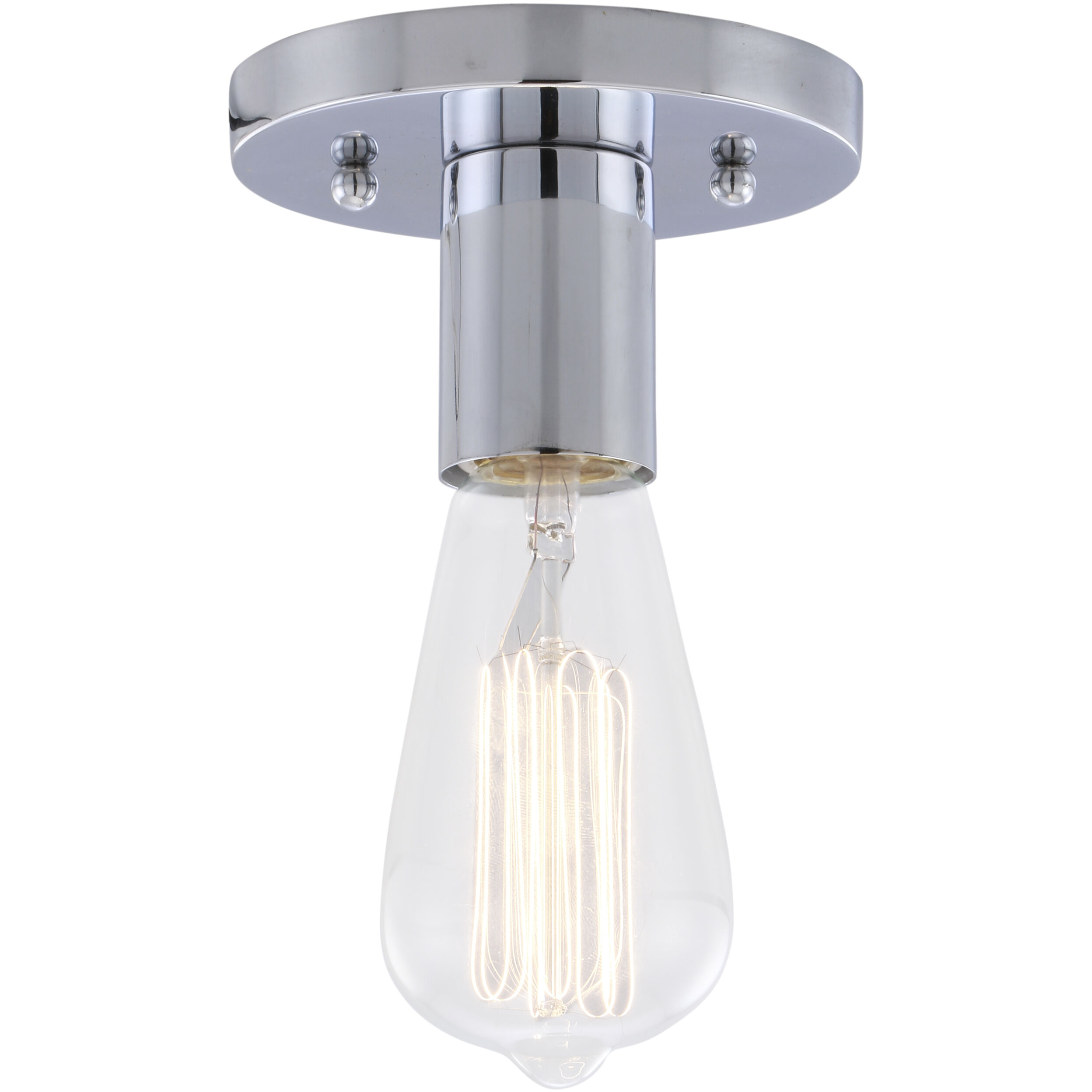 Auralume Karima 1 Light 4.63 inch Polished Chrome Flush Mount Ceiling Light