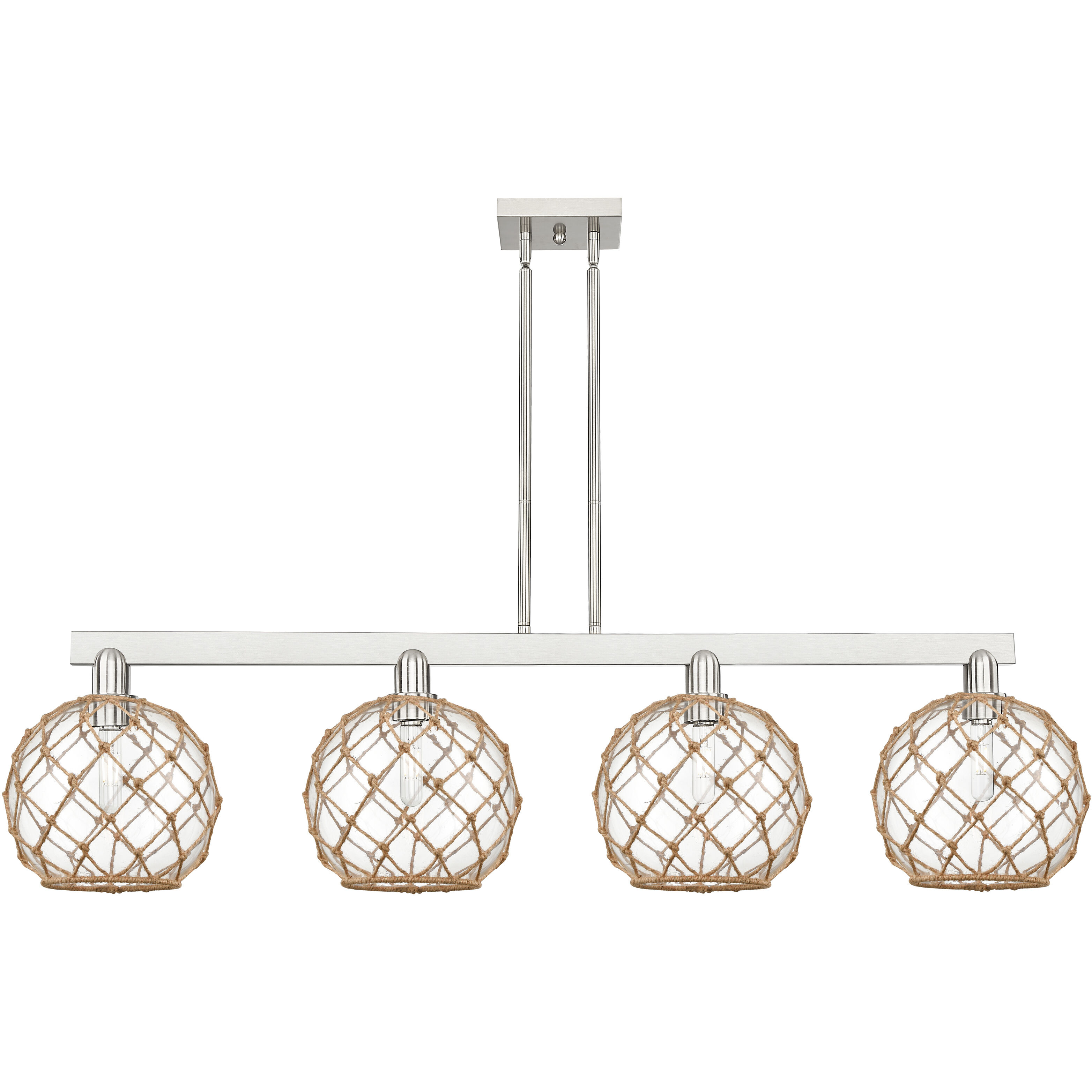 Arcadia Farmhouse Rope 4 Light 52.75 inch Island Light