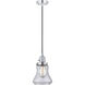 Franklin Restoration Bellmont 1 Light 6.25 inch Polished Chrome Mini Pendant Ceiling Light in Incandescent, Clear