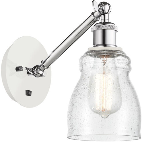Ballston Ellery 1 Light 5 inch White and Polished Chrome Sconce Wall Light