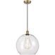 Edison Athens LED 14 inch Antique Brass Pendant Ceiling Light