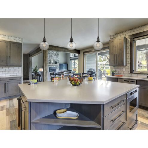 Ballston Concord 1 Light 6 inch Matte Black Mini Pendant Ceiling Light in Incandescent, Seedy