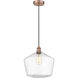 Edison Cindyrella LED 12 inch Antique Copper Mini Pendant Ceiling Light