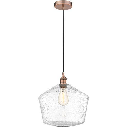 Edison Cindyrella LED 12 inch Antique Copper Mini Pendant Ceiling Light