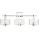 Striate LED 24 inch Polished Chrome Bath Vanity Light Wall Light