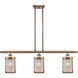 Nestbrook 3 Light 36 inch Antique Copper Island Light Ceiling Light
