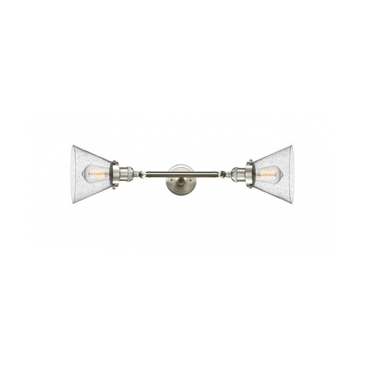 Franklin Restoration Large Cone 2 Light 7.75 inch Bathroom Vanity Light