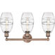 Edison Vaz 3 Light 23.88 inch Antique Copper Bath Vanity Light Wall Light