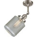 Franklin Restoration Stanton 1 Light 6 inch Brushed Satin Nickel Semi-Flush Mount Ceiling Light, Franklin Restoration