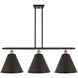 Ballston Cone LED 38.5 inch Black Antique Brass Island Light Ceiling Light