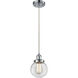 Ballston Beacon 1 Light 6 inch Polished Chrome Mini Pendant Ceiling Light in Clear Glass, Ballston