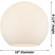 Ballston Large Athens LED 10 inch Oil Rubbed Bronze Pendant Ceiling Light in Matte White Glass, Ballston