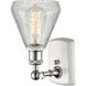 Ballston Conesus 1 Light 6 inch White and Polished Chrome Sconce Wall Light, Ballston