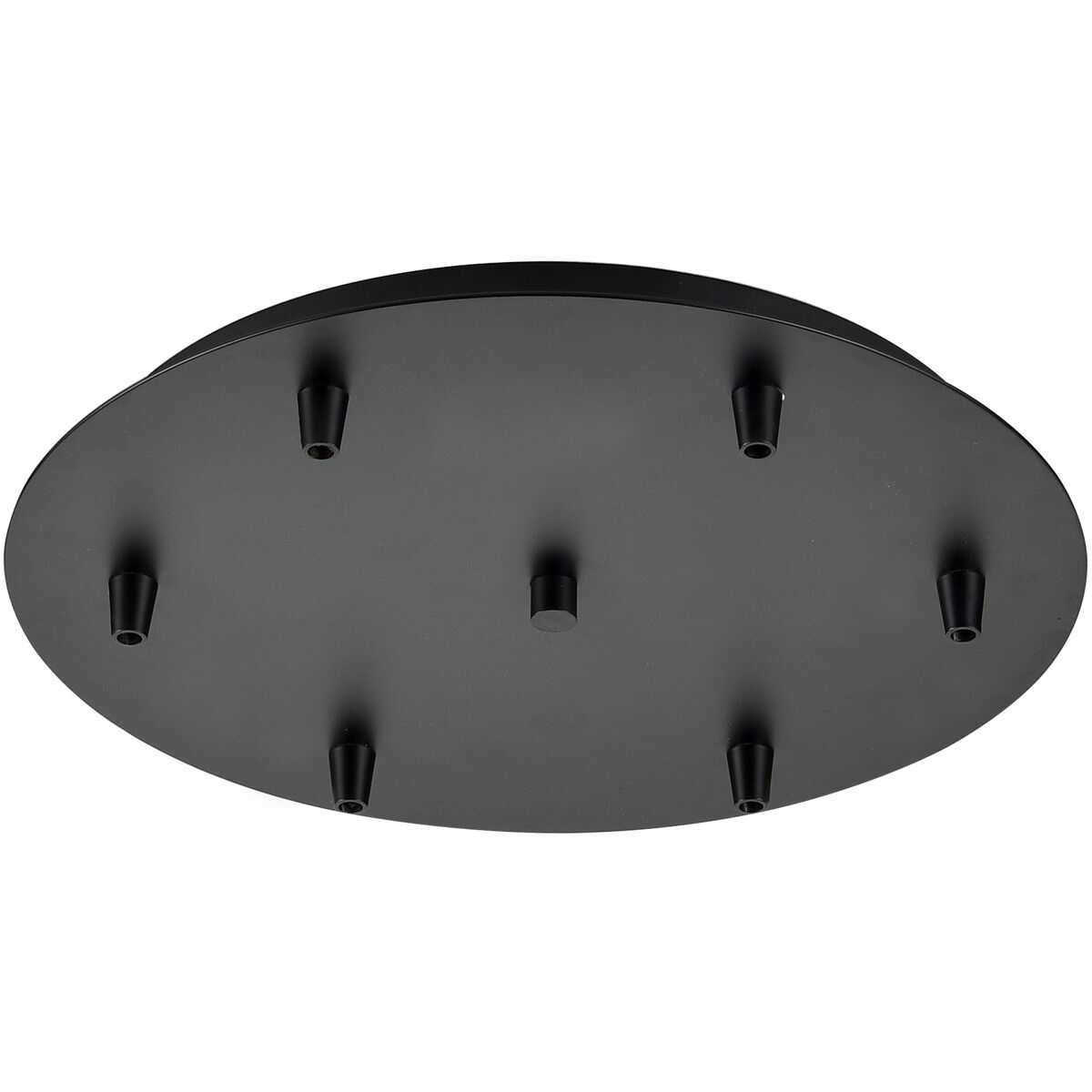 Custom Cord Matte Black Multi Port Canopy, Round