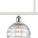 Ballston Deco Swirl 4 Light 48 inch White and Polished Chrome Island Light Ceiling Light, Ballston
