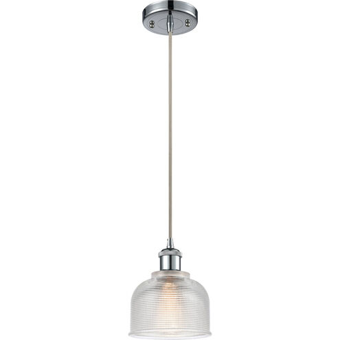 Ballston Dayton 1 Light 6 inch Polished Chrome Mini Pendant Ceiling Light in Clear Glass, Ballston
