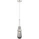 Downtown Urban Milan 1 Light 4.38 inch Polished Nickel Pendant Ceiling Light in Plated Smoke