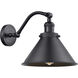 Franklin Restoration Briarcliff 1 Light 8 inch Matte Black Sconce Wall Light, Franklin Restoration