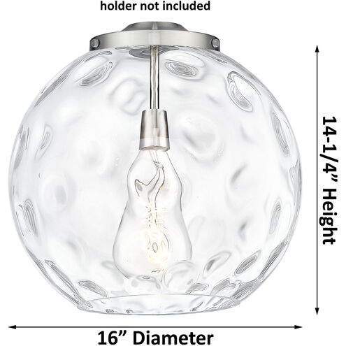 Ballston Athens Water Glass 3 Light 15.75 inch Polished Nickel Statement Pendant Ceiling Light in Incandescent