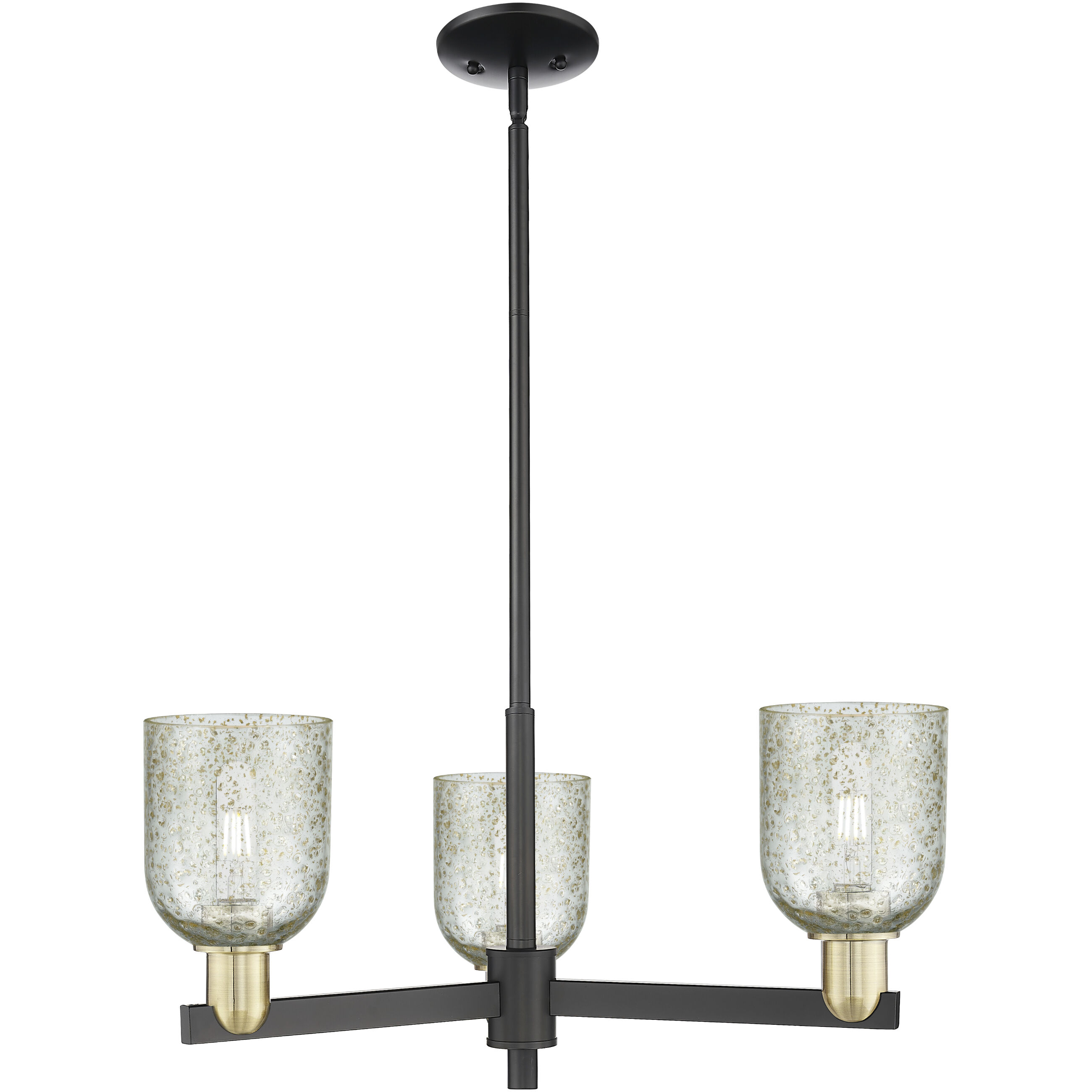 Arcadia Caledonia 3 Light 27 inch Black Antique Brass Chandelier Ceiling Light