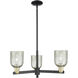 Arcadia Caledonia 3 Light 27 inch Black Antique Brass Chandelier Ceiling Light