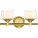Laguna LED 15 inch Satin Gold Bath Vanity Light Wall Light