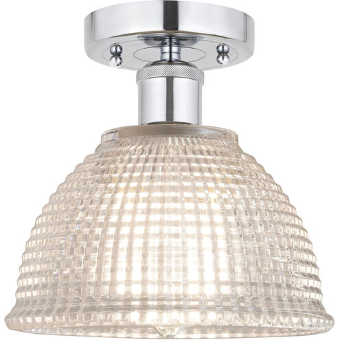 Edison Arietta 1 Light 8 inch Polished Chrome Semi-Flush Mount Ceiling Light