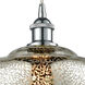 Ballston Large Fenton LED 11 inch Polished Chrome Mini Pendant Ceiling Light in Mercury Glass, Ballston
