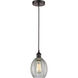 Edison Eaton LED 6 inch Oil Rubbed Bronze Mini Pendant Ceiling Light