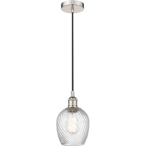 Edison Salina LED 5 inch Polished Nickel Mini Pendant Ceiling Light